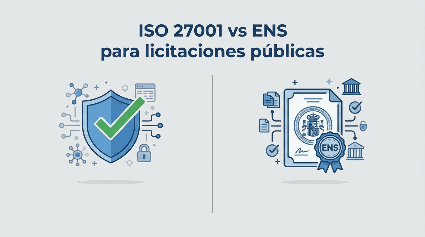 ISO 27001 y ENS: diferencias para licitaciones públicas