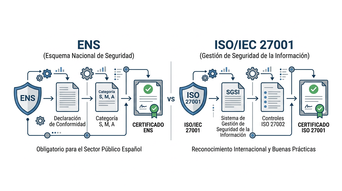 ENS o ISO 27001: ¿Cuál elegir para vender a la Administración Pública?