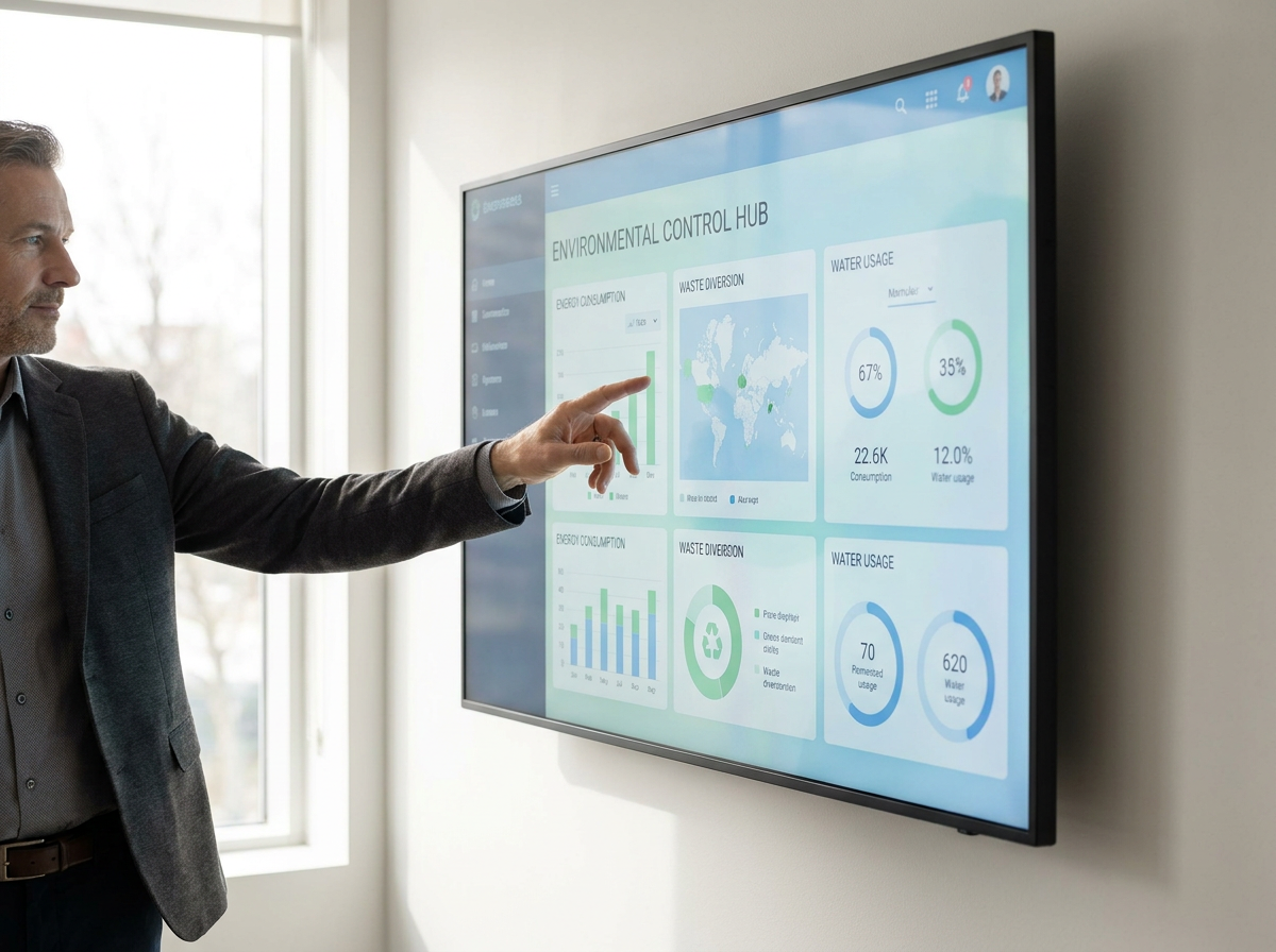 Dashboard de gestión ambiental para empresas