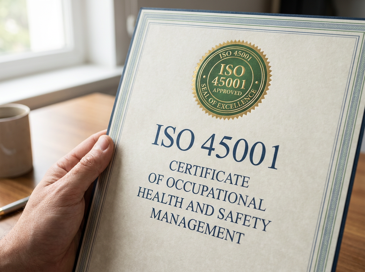 Muestra de certificado ISO 45001